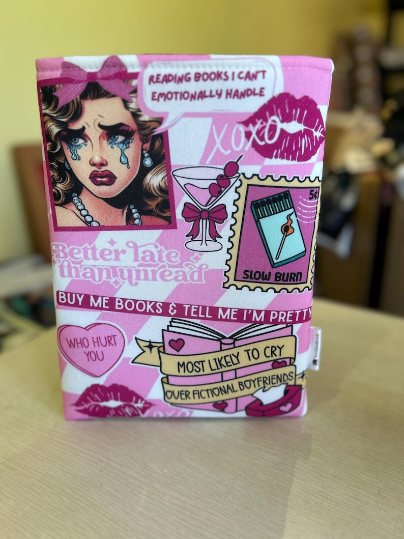 The glam reader bookish book sleeve book jacket booksleeve
