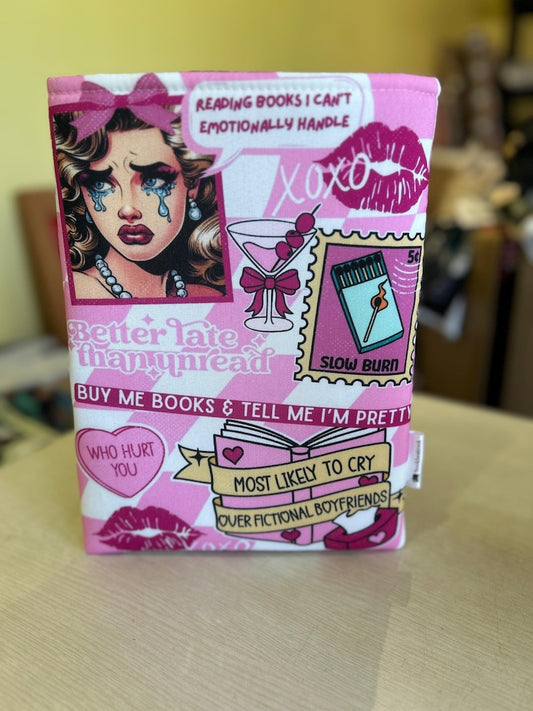 The glam reader bookish book sleeve book jacket booksleeve