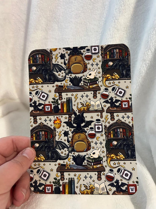 Beige dragon bookcase kindle insert for clear case