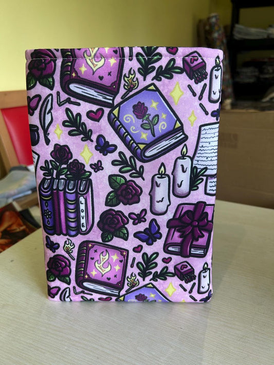 Slow burn pink bookish book sleeve book jacket booksleeve