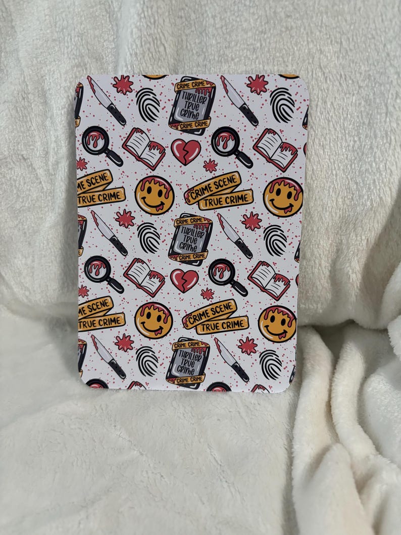 True crime lover kindle insert for clear case