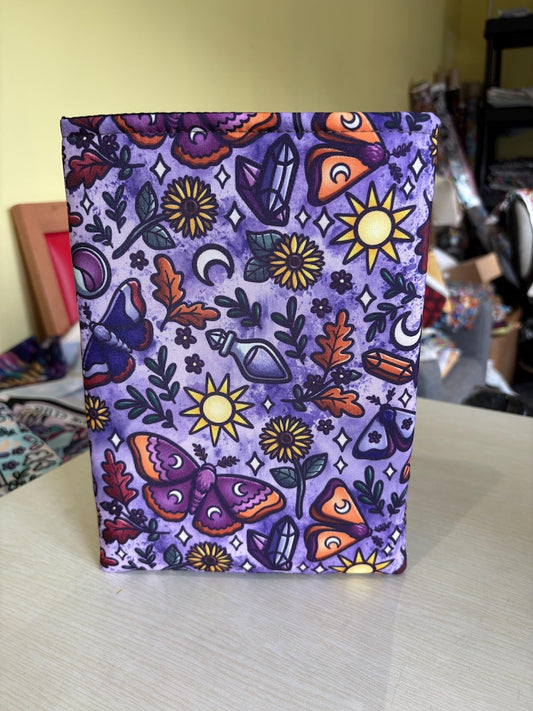Moths and crystals bookish book sleeve book jacket booksleeve