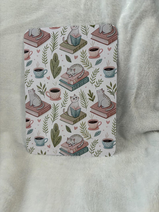 Books and sleeping cats kindle insert for clear case