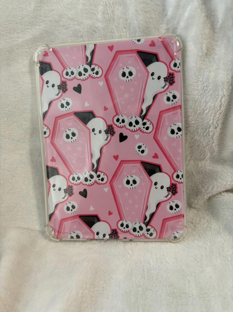 Ghosts and flowers kindle insert for clear case