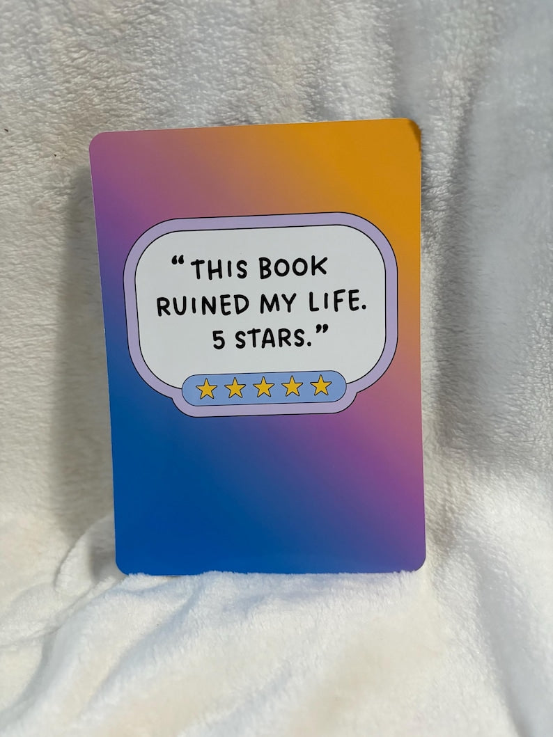 This book ruined my life 5 stars kindle insert for clear case