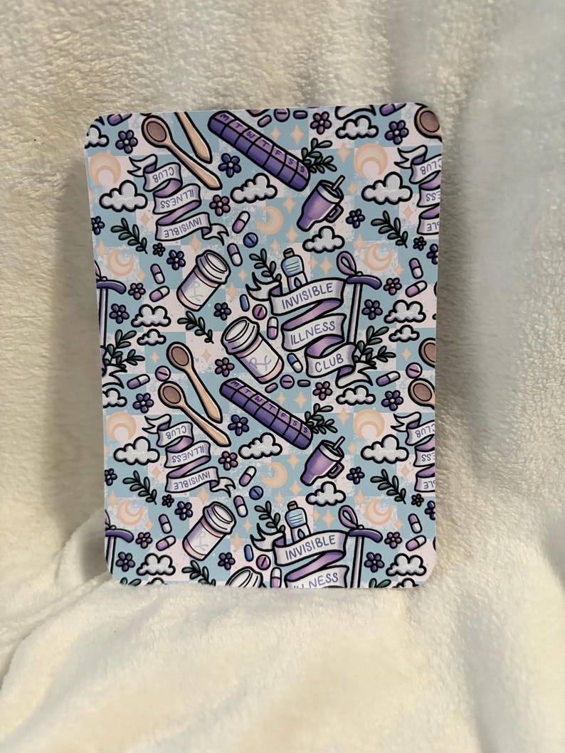 Invisible illness club kindle insert for clear case