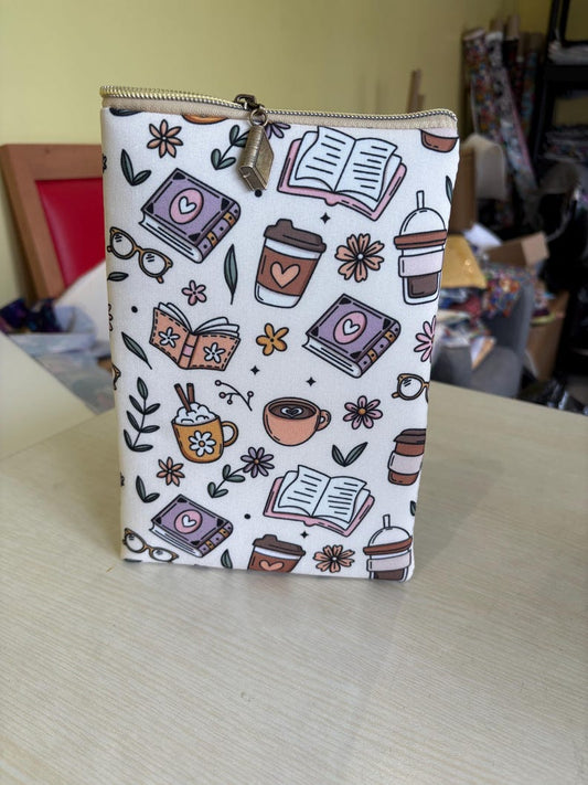 Books coffee and plants bookish book sleeve book jacket booksleeve