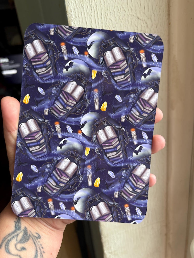 Spooky lunar bookcase kindle insert for clear case