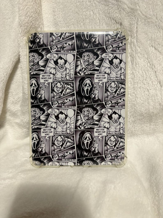 Horror comic scary movie kindle insert for clear case