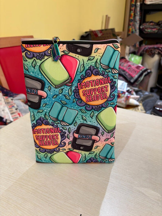 Emotional support reader bookish book sleeve book jacket booksleeve