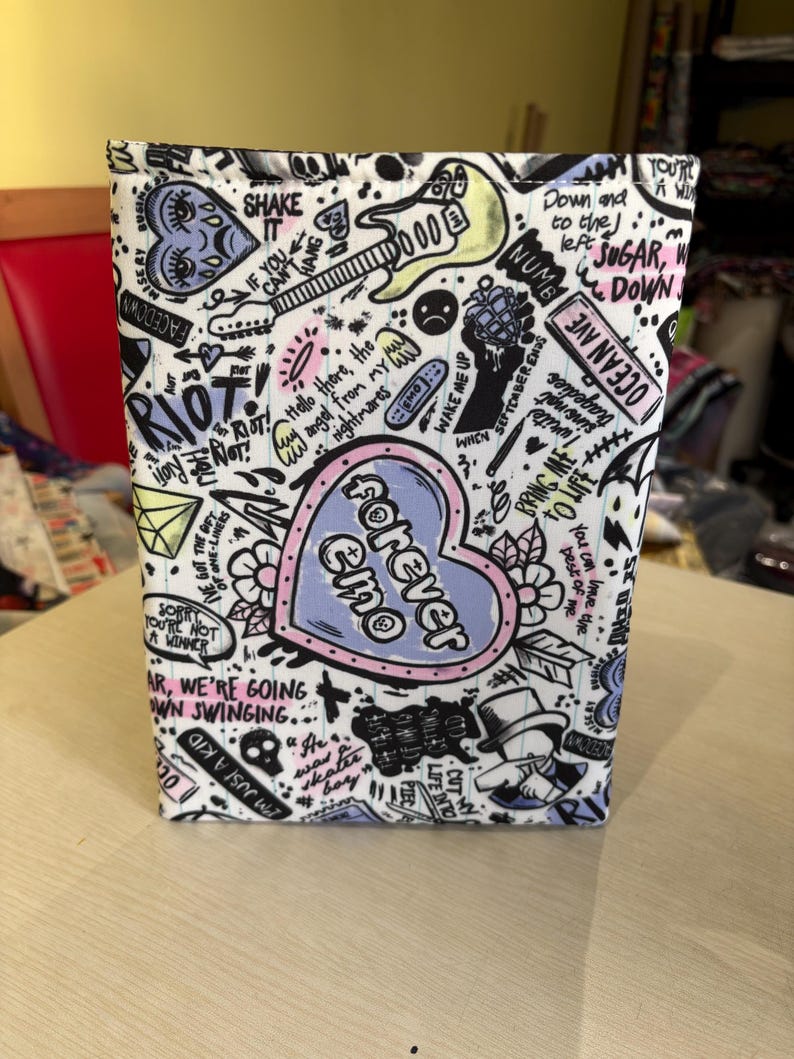 Forever Emo bookish book sleeve book jacket booksleeve