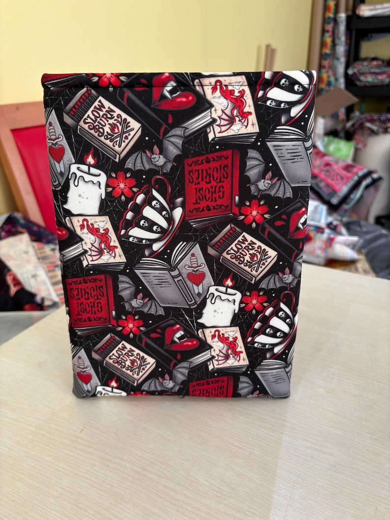 Red slow burn dark romance bookish book sleeve book jacket booksleeve