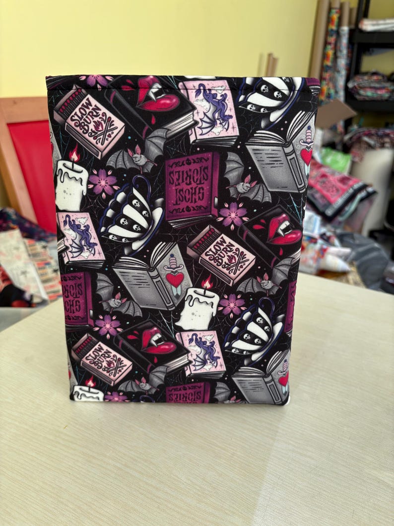 Purple slow burn dark romance bookish book sleeve book jacket booksleeve