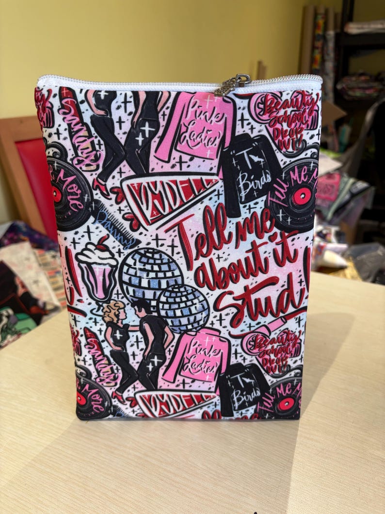 Grease lightening bookish book sleeve book jacket booksleeve