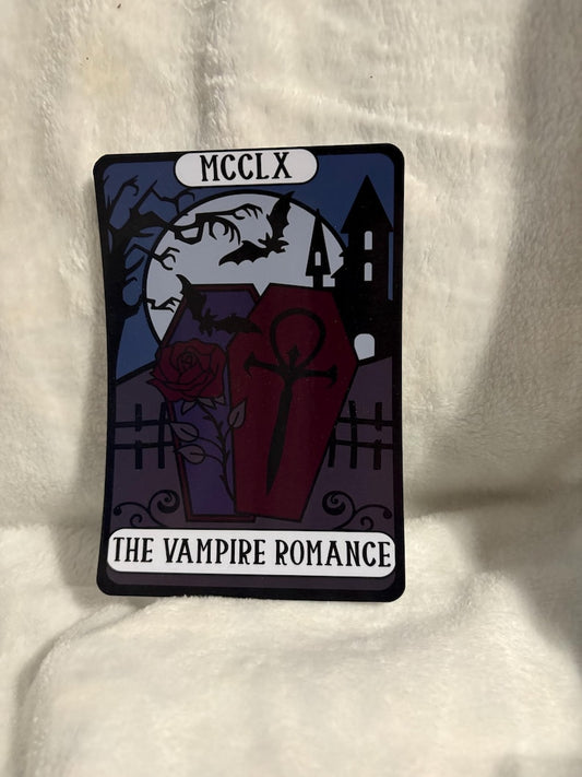 Vampire romance tarot style kindle insert for clear case
