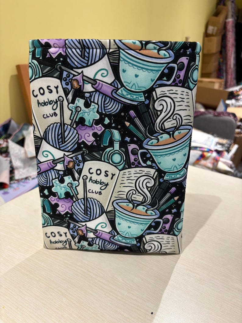 Cosy hobby club bookish book sleeve book jacket booksleeve