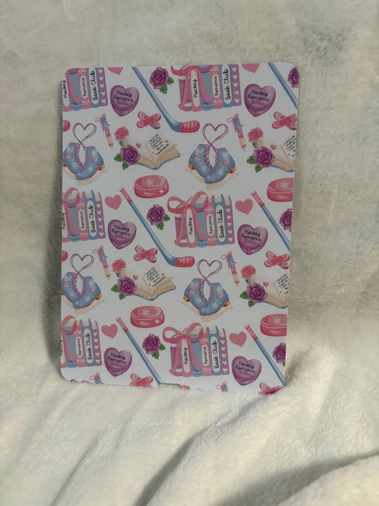 Pink hockey romance kindle insert for clear case