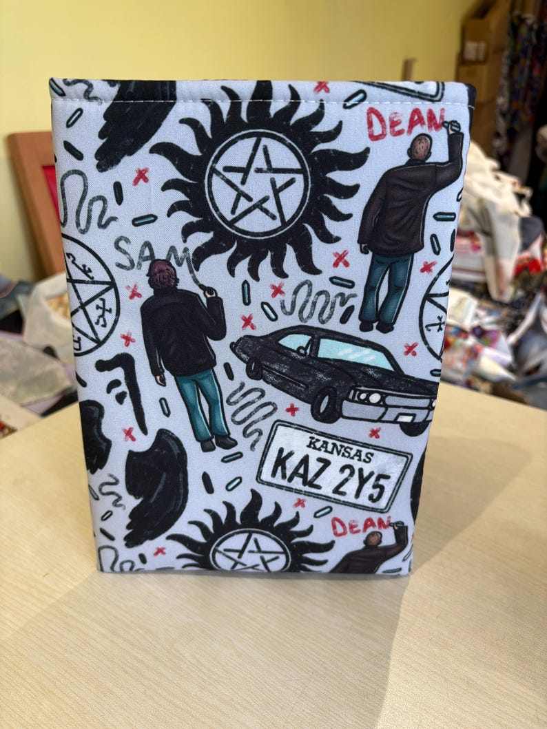 Kansas crayons supernatural bookish book sleeve book jacket booksleeve