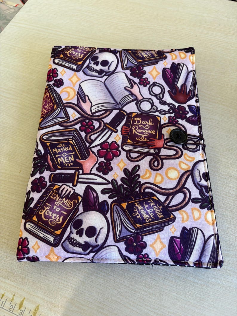 Dark romance bookish book sleeve book jacket booksleeve