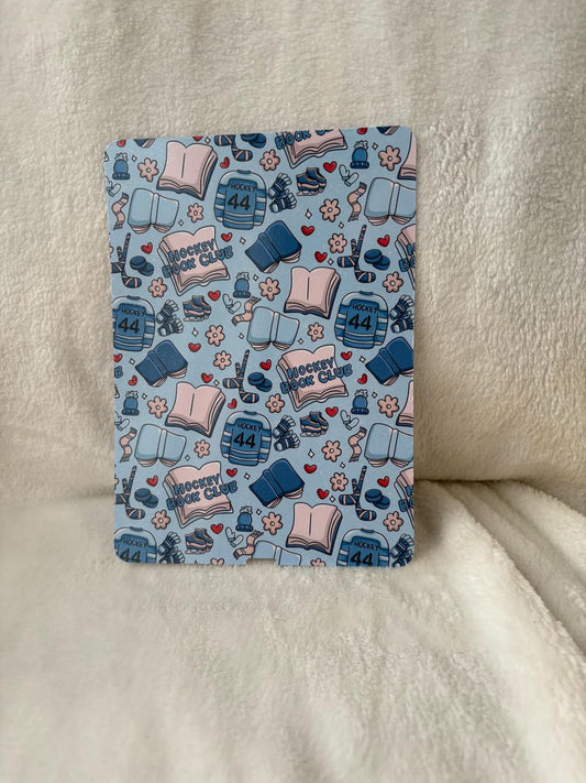 Cartoon Hockey romance kindle insert for clear case