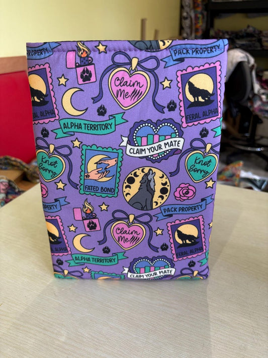 Omegaverse monster shifter romance stamps bookish book sleeve book jacket booksleeve