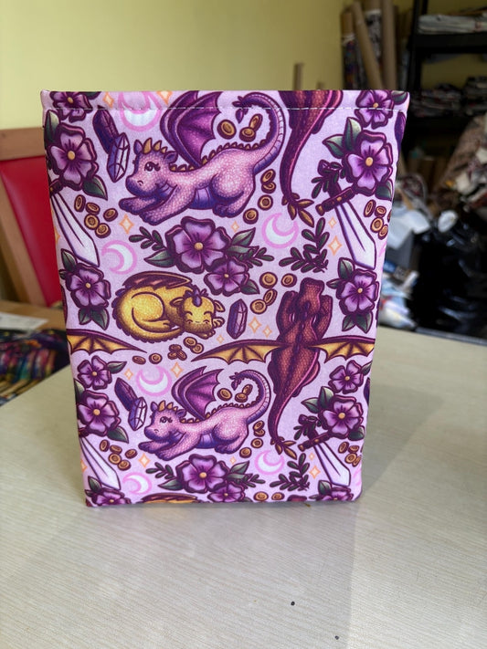 Dragons and swords bookish book sleeve book jacket booksleeve