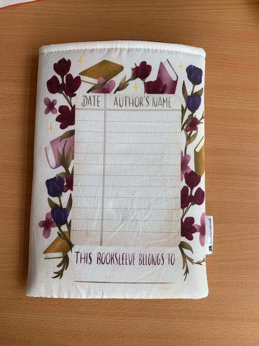 Book signing bookbestie book sleeve padded and lined 2 sizes **exclusive** book jackets, fabric dust jackets