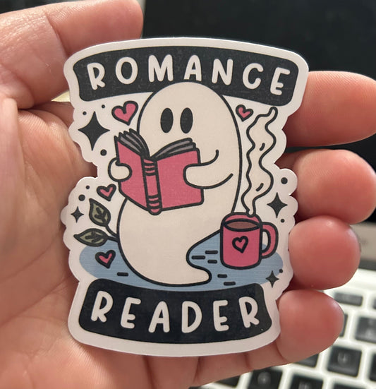 Romance reader glossy sticker bookish book lover reader sticker for kindle, kindle decal decoration,