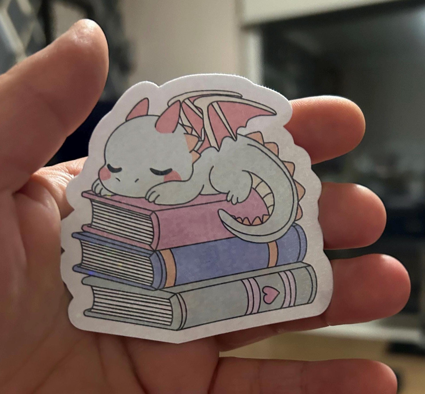 Cute book dragon bookdragon sticker bookish book lover reader sticker for kindle, kindle decal decoration,