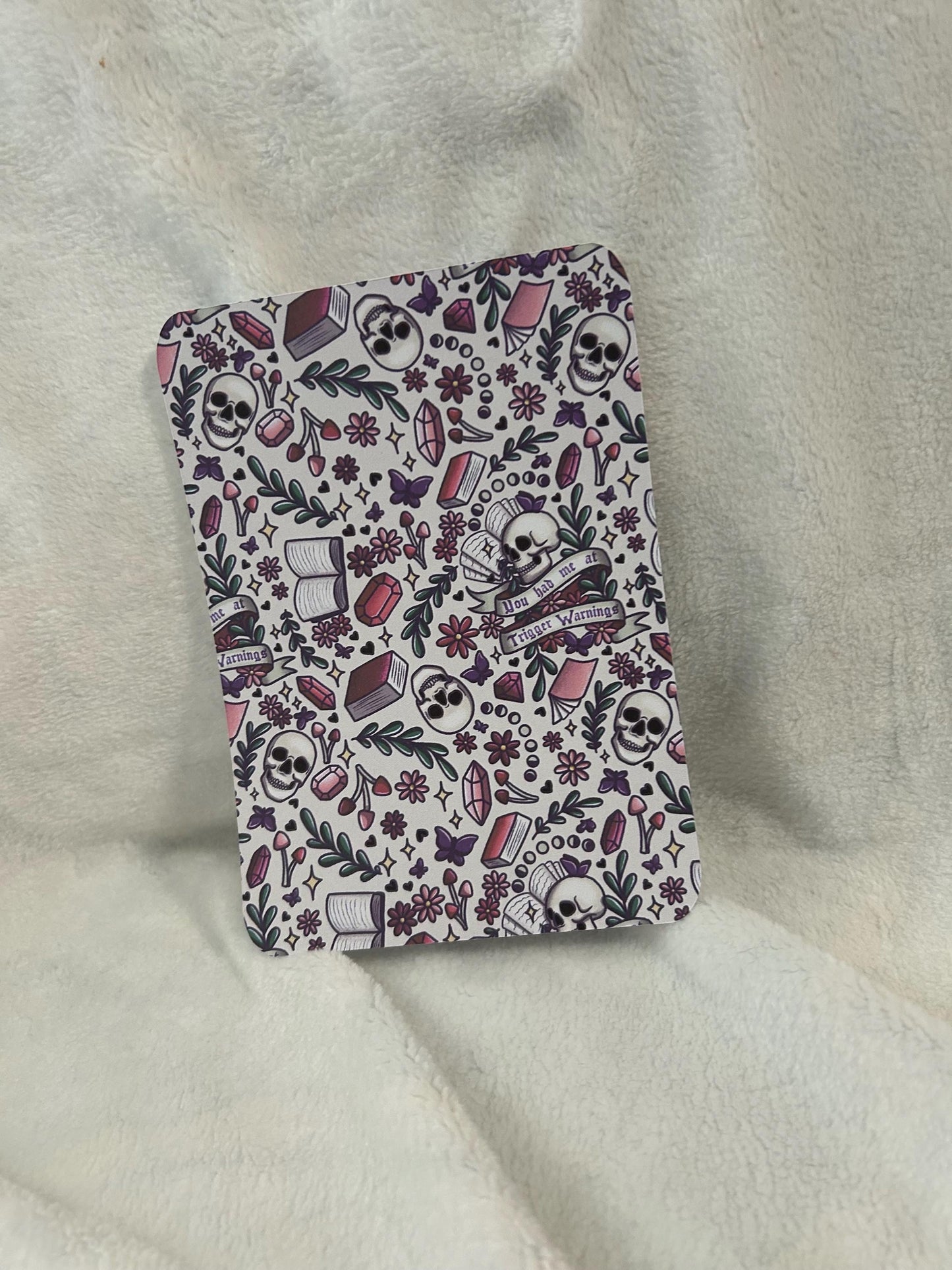 You had me at trigger warning kindle e reader insert card for clear case, kindle accessory decoration, kindle, paperwhite, oasis, scribe