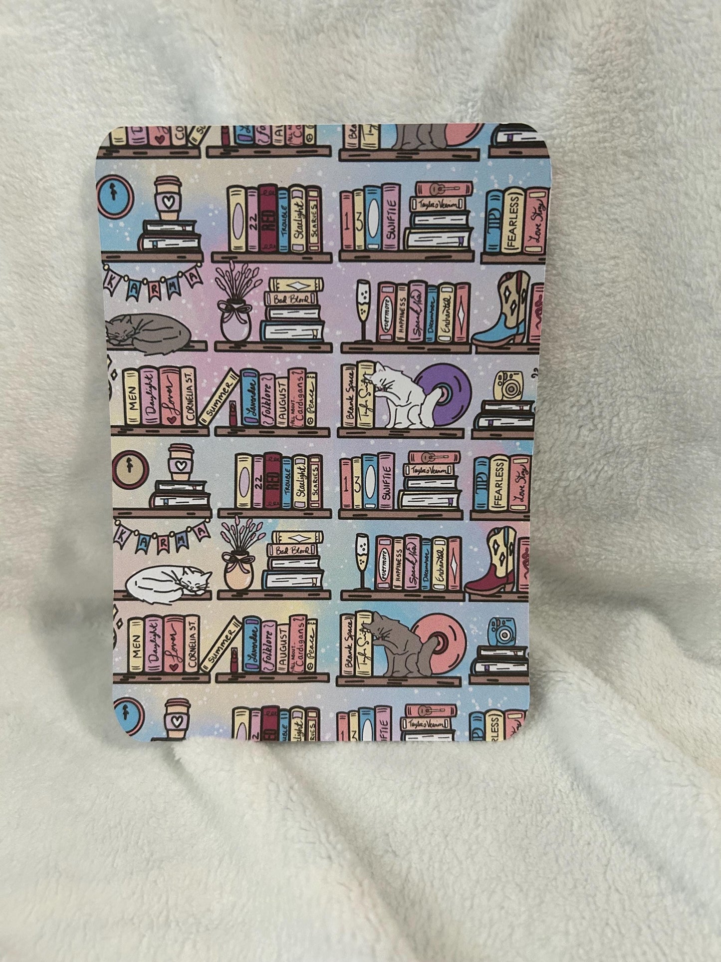 Taylors bookshelf kindle e reader insert card for clear case, kindle accessory decoration, kindle, paperwhite, oasis, scribe12th gen