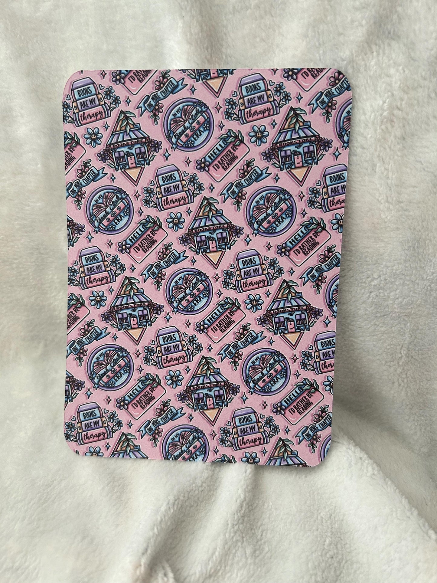 Pink bookish kindle e reader insert card for clear case, kindle accessory decoration, kindle, paperwhite, oasis, scribe 10th 11th gen