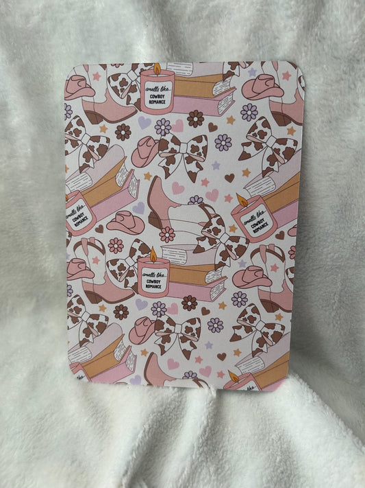 Smells like cowboy romance kindle e reader insert card for clear case, kindle accessory, kindle, paperwhite, oasis, scribe 10th 11th gen