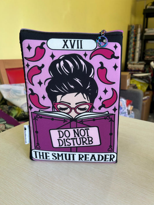 Do not disturb the smut reader tarot style bookbestie book sleeve padded and lined book protector book jackets, fabric dust jackets