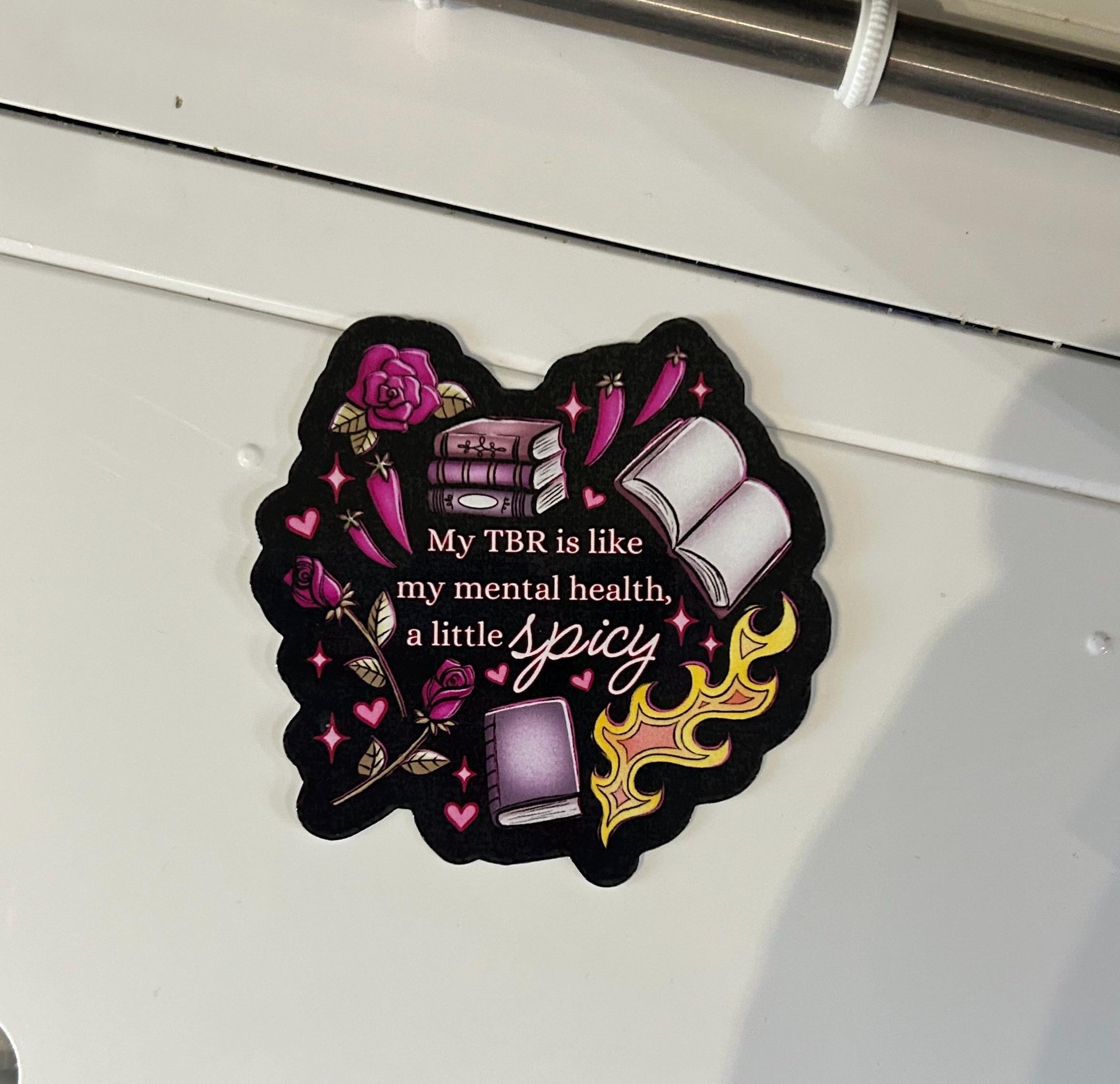 My tbr is like my mental health spicy smut reader sticker bookish book lover reader sticker for kindle, kindle decal decoration,