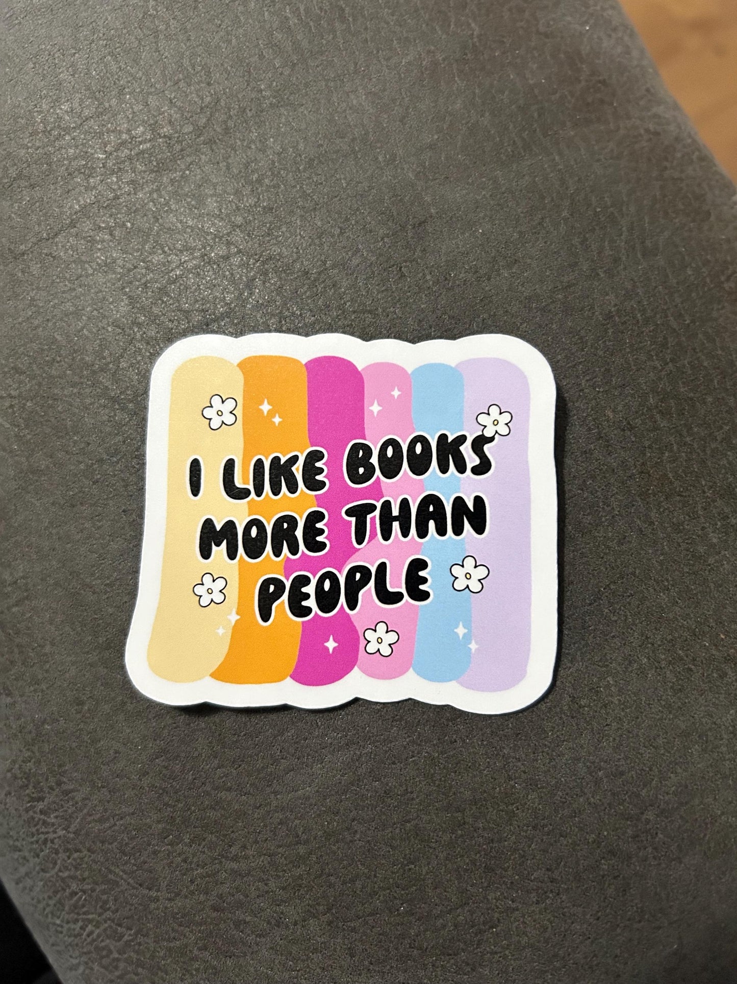 I like books most than people book lover reader sticker bookish book lover reader sticker for kindle, kindle decal decoration,