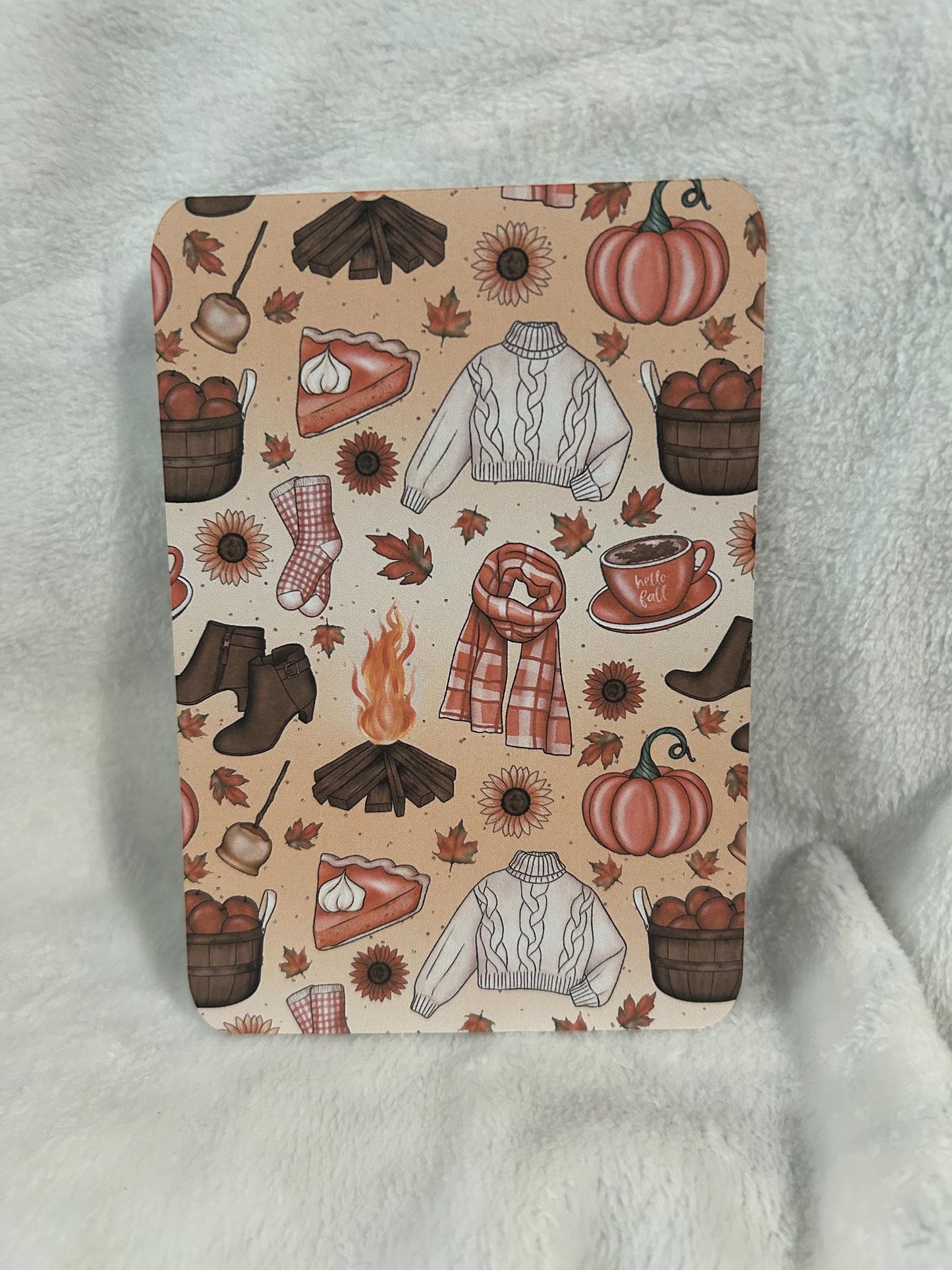 Fall into autumn pumpkin leaves kindle e reader insert for clear case, kindle accessory, kindle, paperwhite, oasis, scribe 10th 11th gen