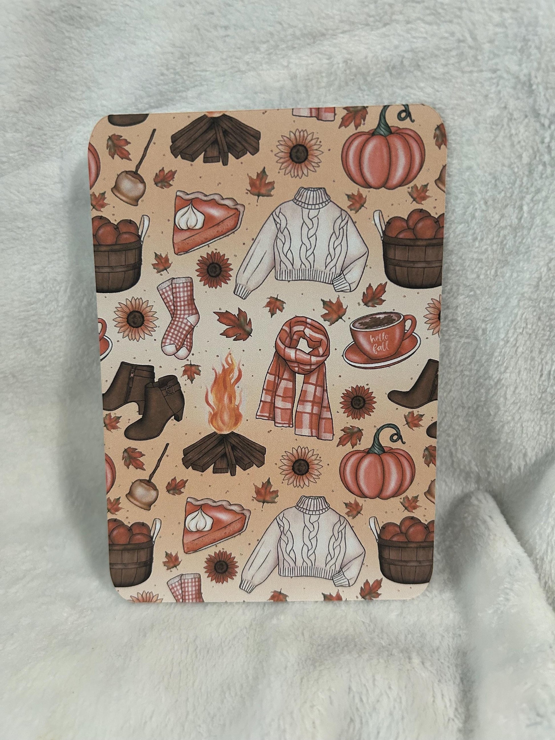 Fall into autumn pumpkin leaves kindle e reader insert for clear case, kindle accessory, kindle, paperwhite, oasis, scribe 10th 11th gen
