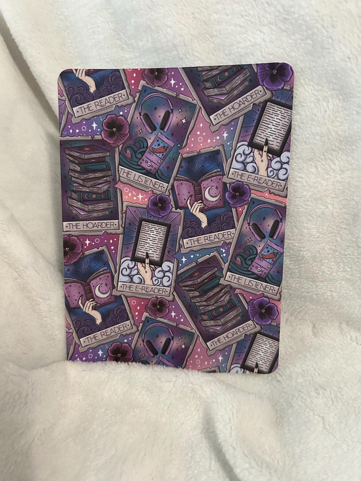 Tarot and Tomes kindle e reader insert card for clear case, kindle accessory decoration, kindle, paperwhite, oasis, scribe12th gen