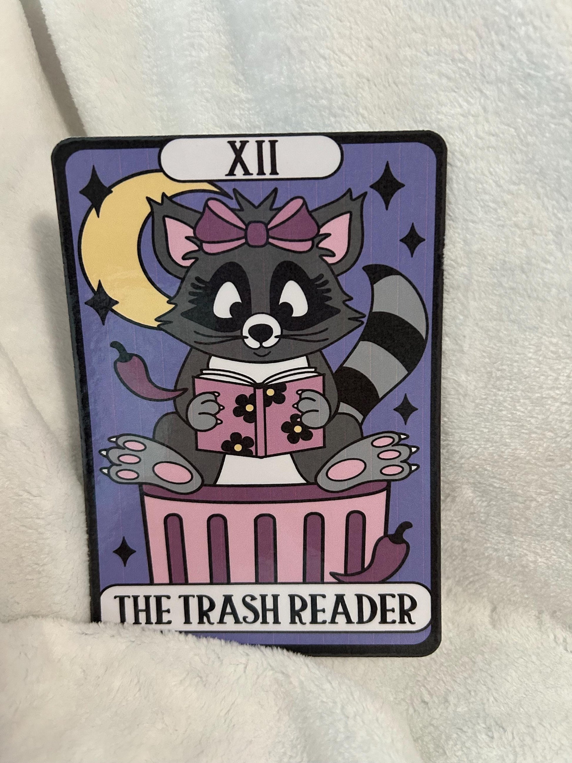 The trash reader trope kindle e reader insert card for clear case, kindle accessory decoration, kindle, paperwhite, oasis 10th 11th gen