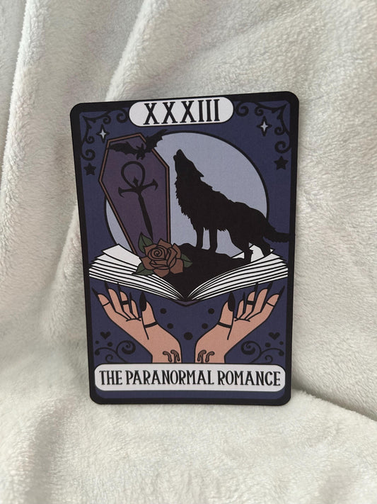 The paranormal romance fantasy tarot style kindle e reader insert card for clear case, kindle accessory decoration, kindle, paperwhite,oasis