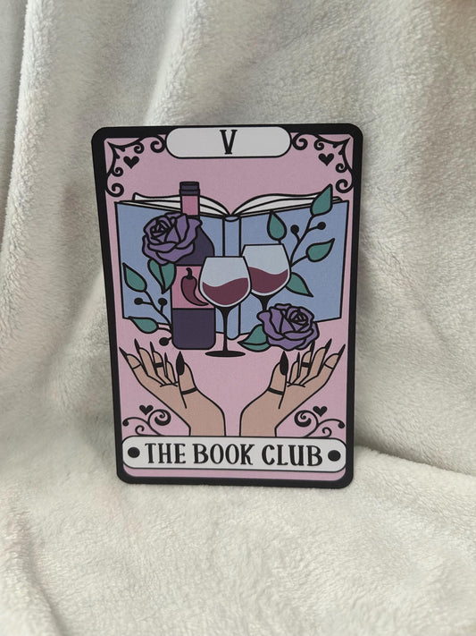 The book club bookish tarot style kindle e reader insert card for clear case, kindle accessory decoration, kindle, paperwhite, oasis12th gen