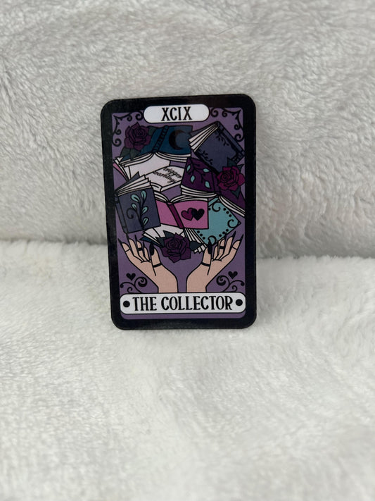 The bookish collector reader tarot sparkle or glossy sticker bookish book lover reader sticker for kindle, kindle decal decoration