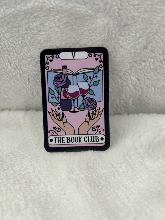 The book club reader tarot sparkle or glossy sticker bookish book lover reader sticker for kindle, kindle decal decoration