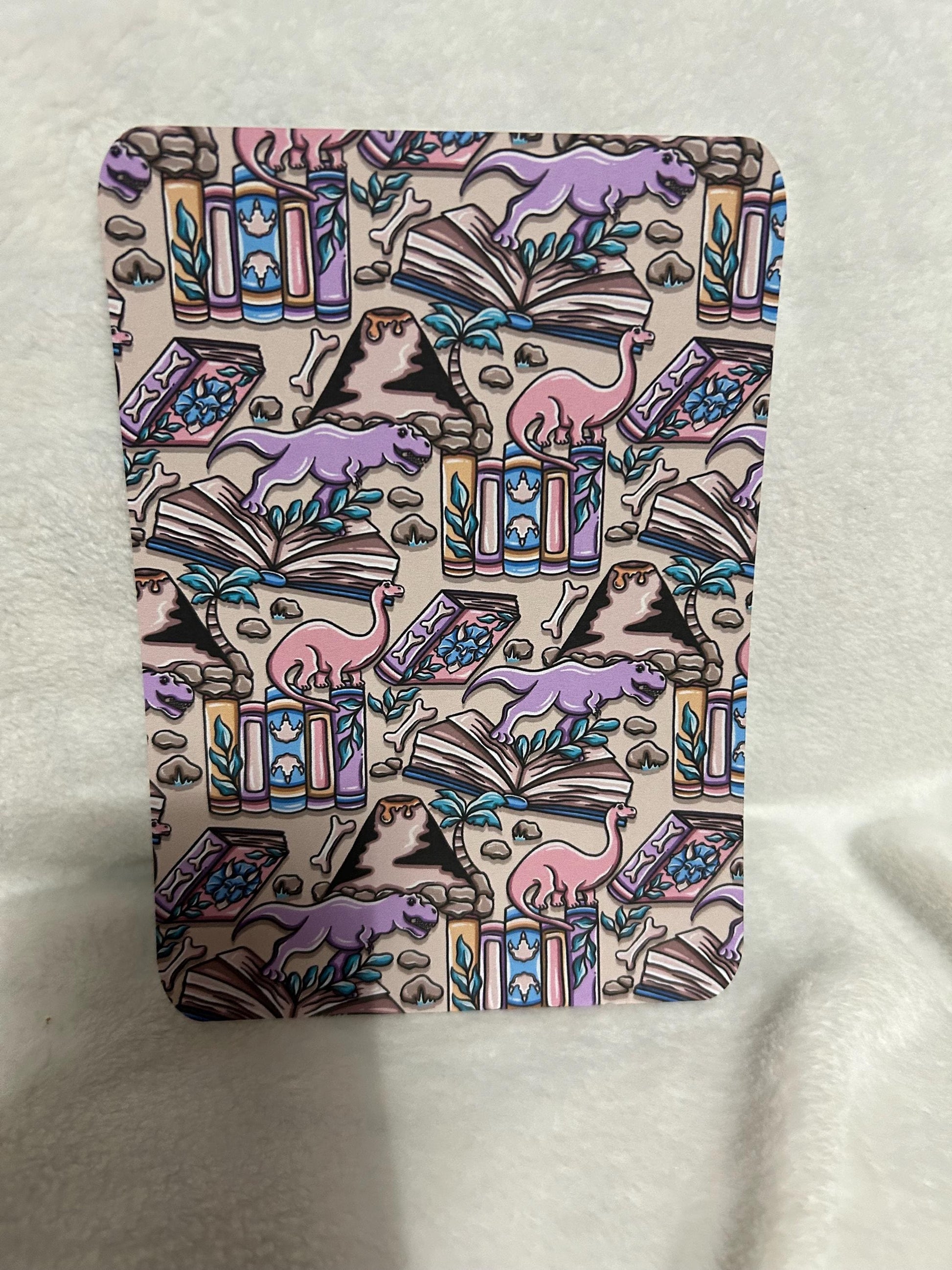 Bookish dinosaur kindle e reader insert card for clear case, kindle accessory decoration, kindle, paperwhite, oasis, scribe12th gen