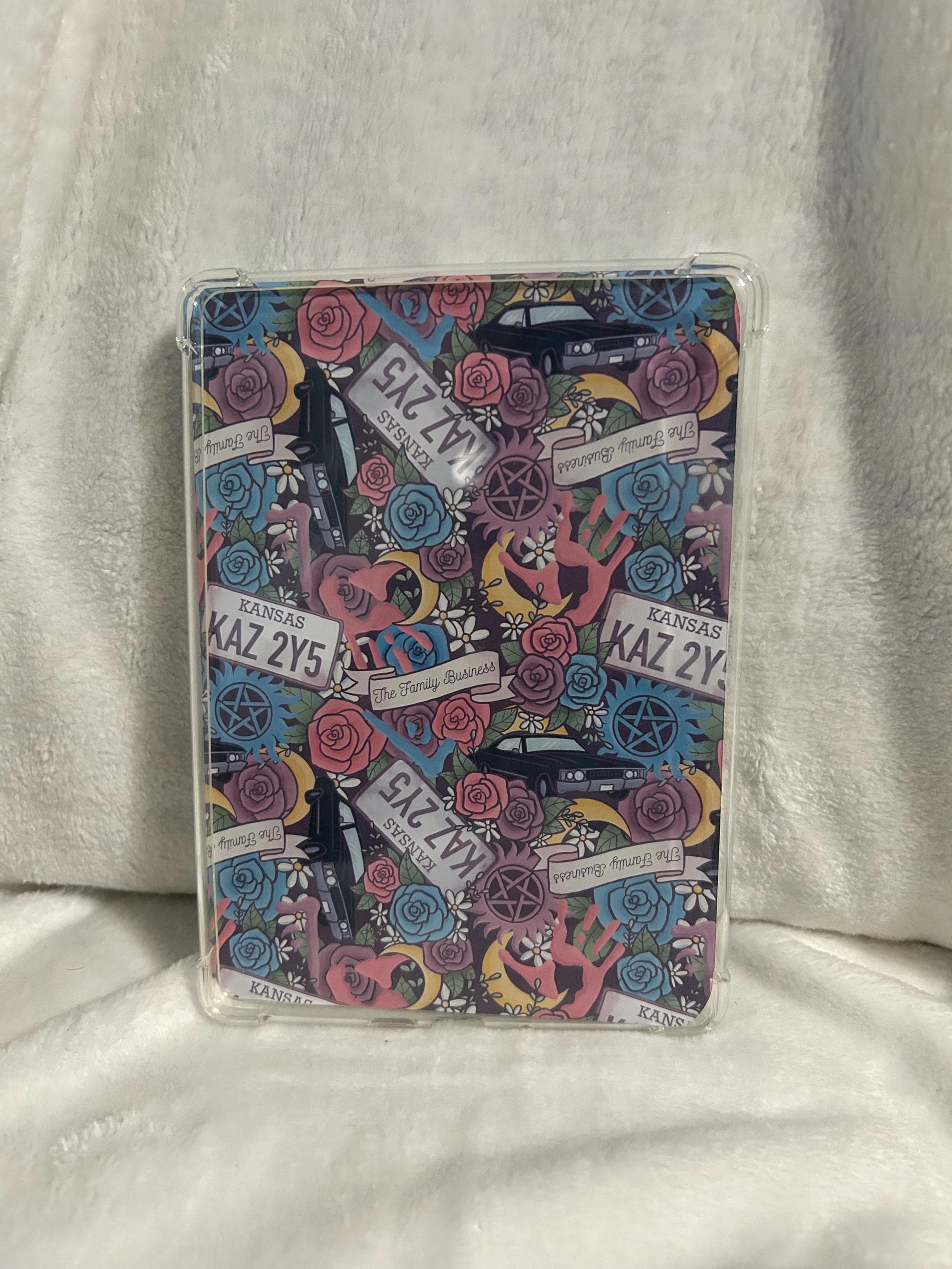 Kansas super natural family business kindle e reader insert for clear case, kindle accessory, kindle, paperwhite, oasis, scribe 10th 11th ge