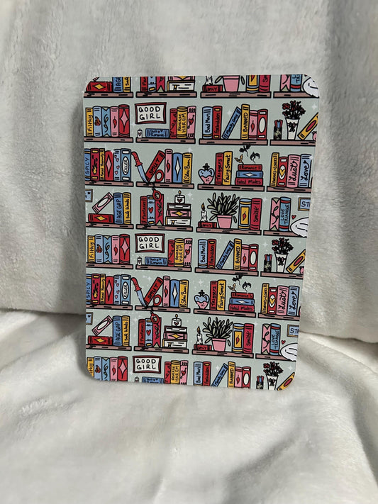 Smutty tropes book shelf bookshelf kindle e reader insert for clear case, kindle accessory, kindle, paperwhite, oasis, scribe 10th 11th ge