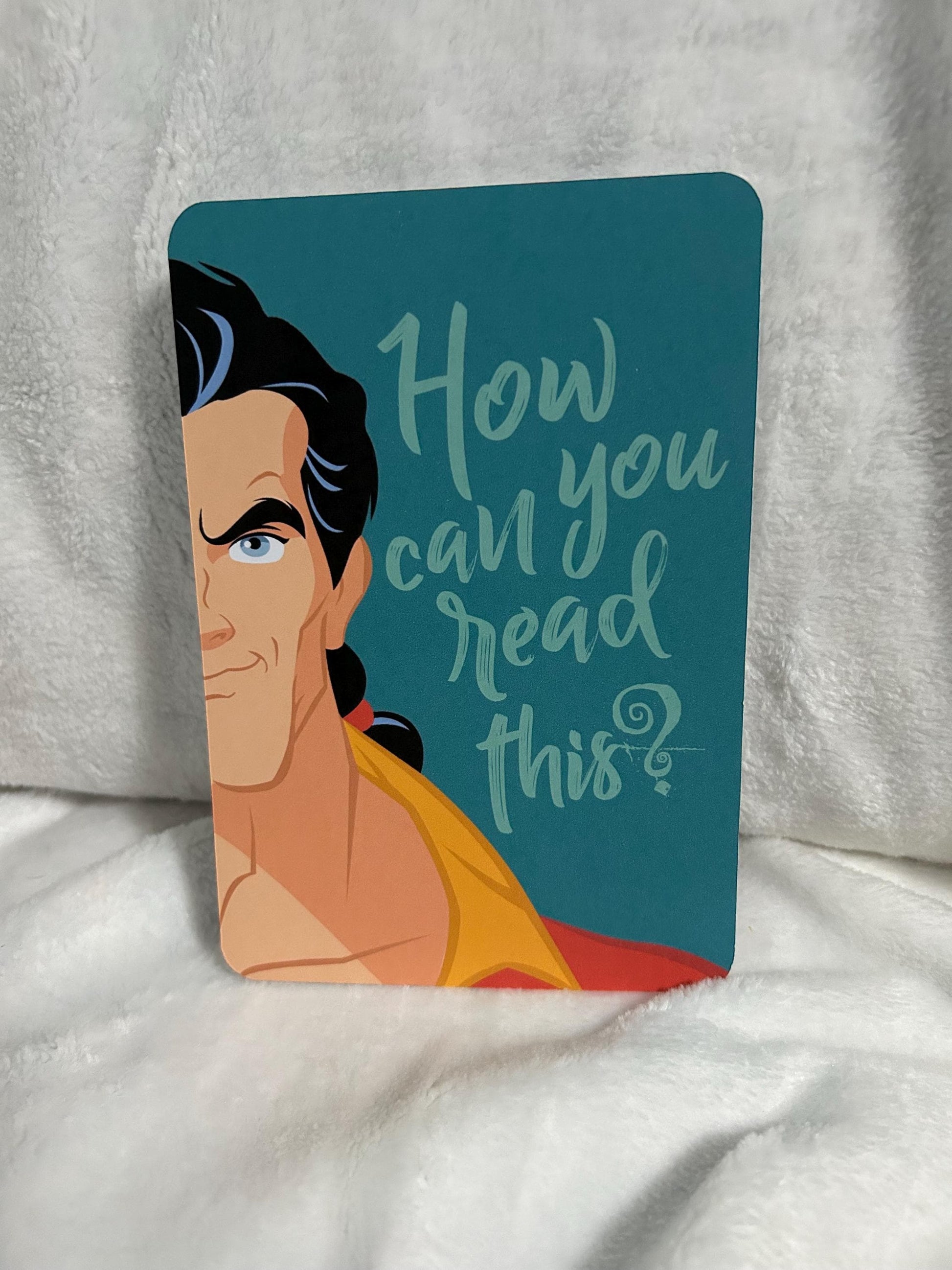 How can you read this Gaston kindle e reader insert card for clear case, kindle accessory decoration, kindle, paperwhite, oasis12th gen