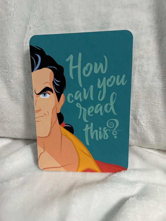 How can you read this Gaston kindle e reader insert card for clear case, kindle accessory decoration, kindle, paperwhite, oasis12th gen