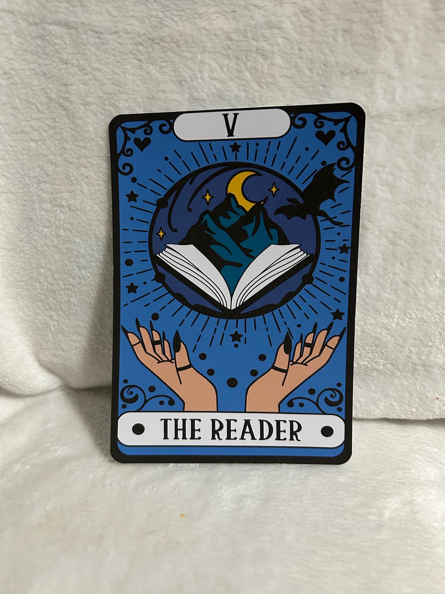 The reader tarot style kindle e reader insert card for clear case, kindle accessory decoration, kindle, paperwhite, oasis